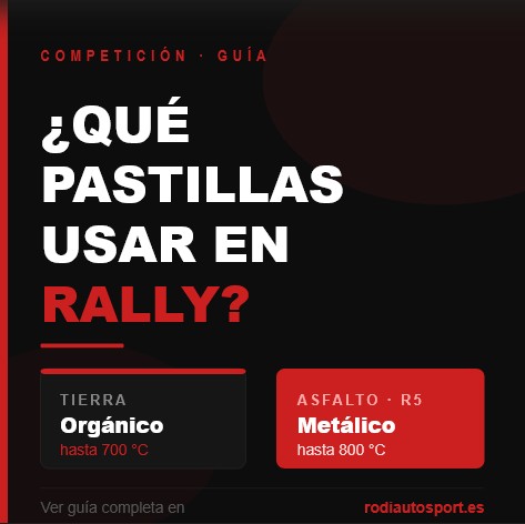pastillas de rally